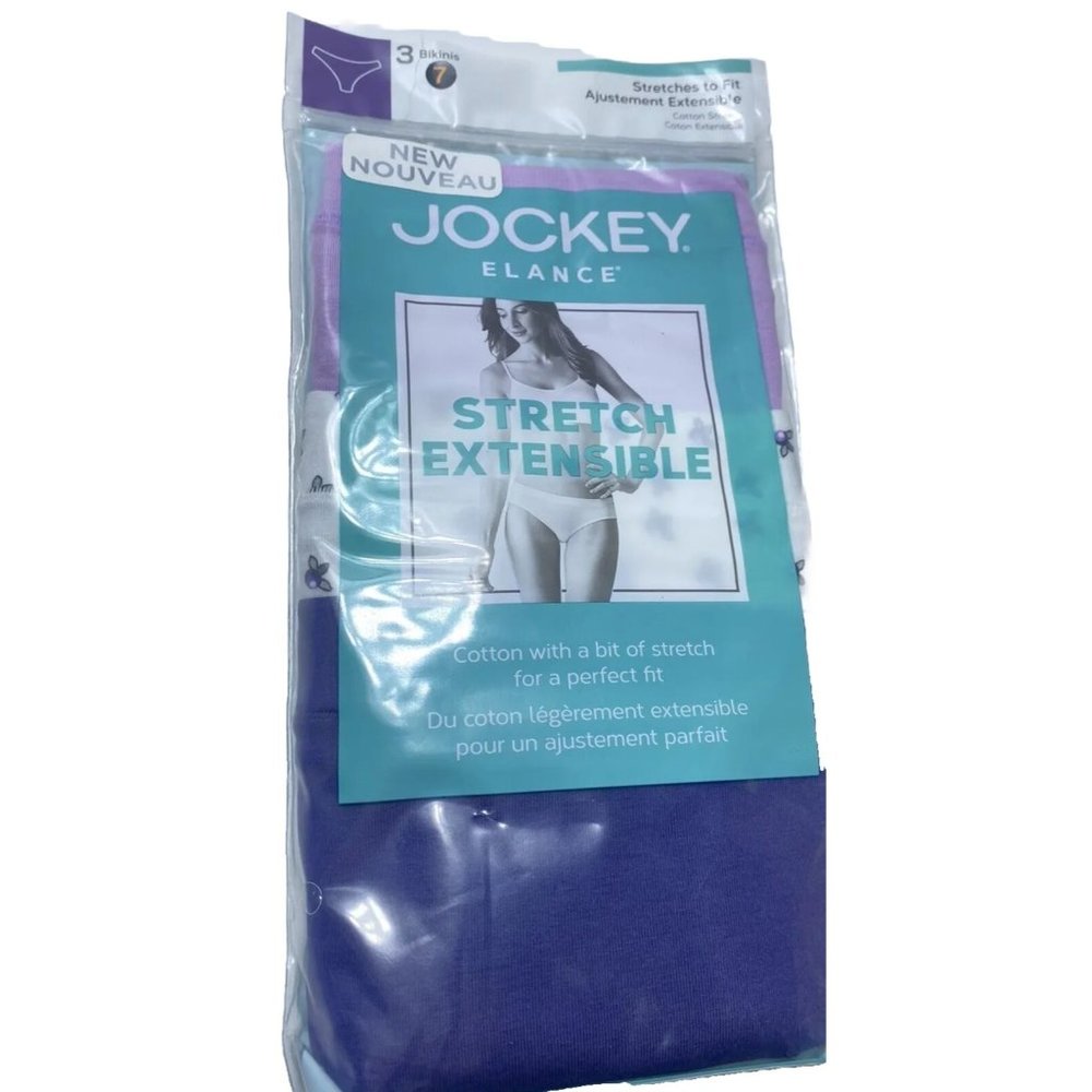 jockey elance bikini , Size 7 New 3 Pack